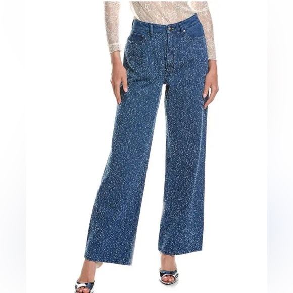 rag & bone Denim - Rag & Bone Logan Mid Tweed Mid-Rise Wide Leg Jean